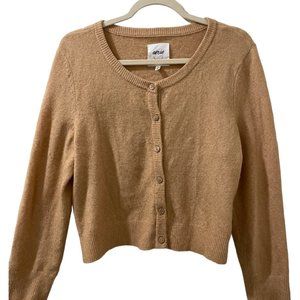 NWOT Aerie Cardigan Size Medium Alpaca Wool Blend Button Front Cottage core